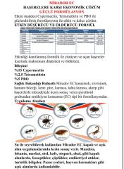 MİRADOR EC 5 LT SİVRİSİNEK KARASİNEK HAMAMBÖCEĞİ TAHTAKURUSU PİRE KENE AKREP KARINCA
