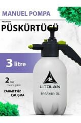 LITOLAN 3 Lt Premium İlaçlama Pompası Püskürtücü, Mekanik pompası (İlaçlama, sulama, temizleme)
